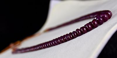 Certified Natural Untreated Ruby Round Beads Necklace 311 Ct For Women