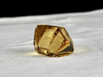 Certified Natural Citrine 114ct Topaz 29x22 Mm Rectangle Gemstone For Pendant