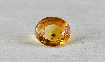 Natural Yellow Citrine Oval 9.31 Ct 14x12mm Loose Gemstone Ring Pendant