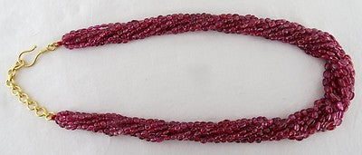 Certified Natural Vintage Spinel Beads 419ct Silver Necklace For Engagement