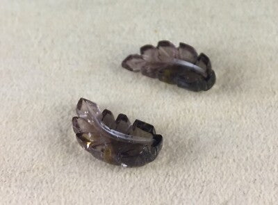 Natural Multi Tourmaline Leaves Earrings 9.54ct Gemstone Stud Designing