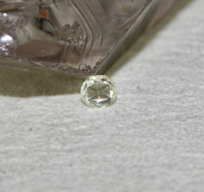 Certified Natural Yellow Diamond Oval Rose Cut 0.65ct Stone For Ring Pendant