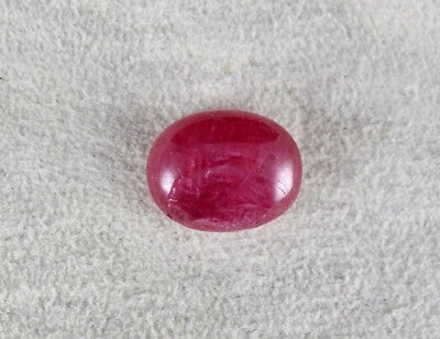 Certified Natural Burmese Ruby 7.36 Cts Oval Cabochon Gemstone Ring Pendant