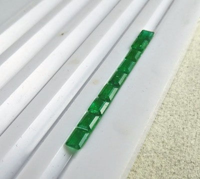 Certified Natural Emerald Octagon 9 Pc 5.59 Ct Loose Gem Ring Bracelet