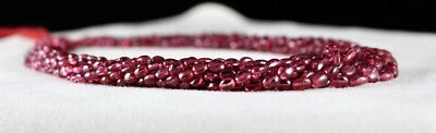 Certified Natural Spinel Beads Necklace 10 L 452 Ct Red Gemstone For Women