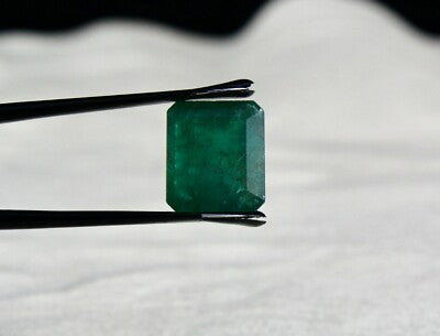 Certified Natural Emerald 13x11mm 10.96ct Octagon Gemstone Pendant Ring