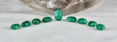 Certified Natural Emerald Oval 9 Pcs 28.07 Ct Sterling Silver Bracelet Set