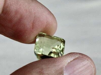 Certified 8.36 Ct Natural Yellow Aquamarine Heliodor Octagon Ring Pendant