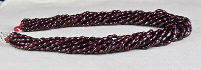 Exclusive Natural Red Garnet Beads 1135 Ct Sterling Silver Fancy 12 L Necklace