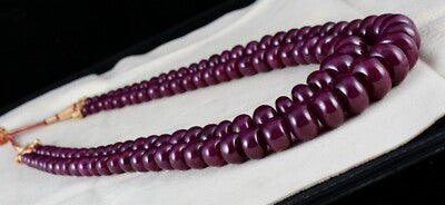 Certified Natural Ruby Beads 1380ct Round 18mm Gemstone Necklace Collection
