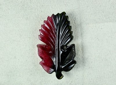 Certified Natural Multi Tourmaline Leaf 54.90ct Pendant Brooch For Designing