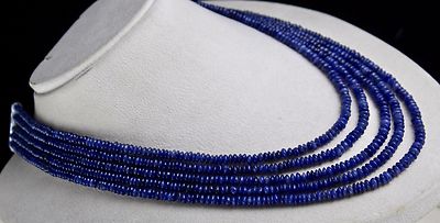 Blue Aventurine Round Gemstone Necklace 5 L 391 Ct Semi Precious Beads For Women