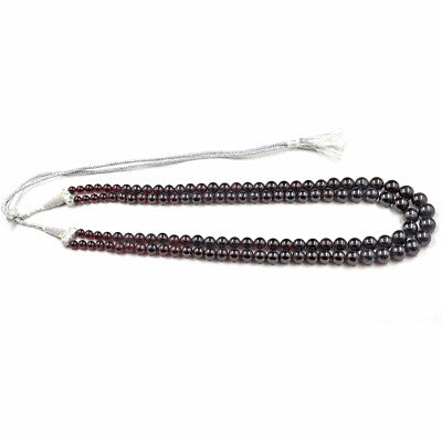 Garnet Red Round Beads Necklace 2 L 936 Ct Big Gemstone Fashion Jewelry
