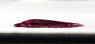 Natural Pink Tourmaline Carved Leaf Gemstone 14.63ct For Pendant Design