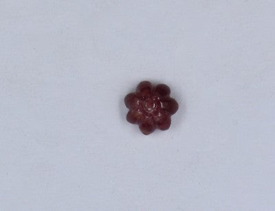 Natural Old Mines Red Ruby Carved Flower Gemstone 9.11ct For Designing