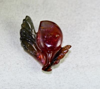 Natural Multi Tourmaline Leaf Pendant 26x22mm 30 Ct Gemstone Designing