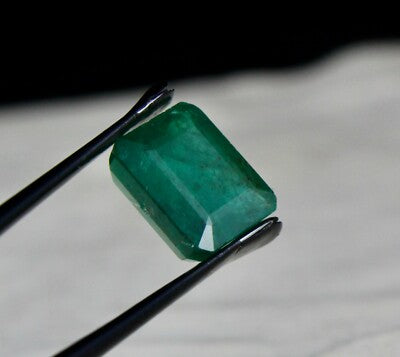 Certified Natural Emerald 13x11mm 10.96ct Octagon Gemstone Pendant Ring
