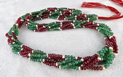 Certified Natural Emerald Spinel Pearl 308ct Gemstone Necklace For Women