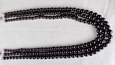 Natural Red Garnet Round Beads Necklace 1451 Ct Gemstone Beaded Fashion Jewelry