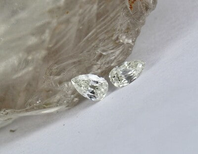 Certified Natural Old Mine Cut Diamond Pear Stones 1.54 Ct For Earring Ring
