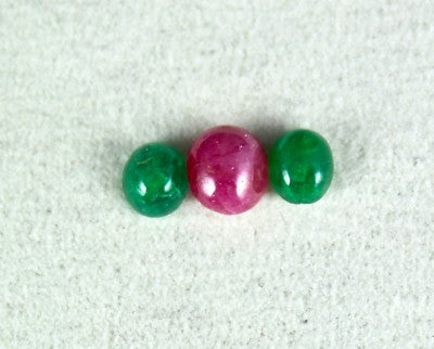 Natural Emerald 5 Ct Oval Rubies Ring Design Gemstone Loose