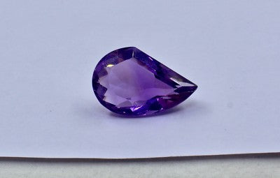 Natural Amethyst Pear Fancy Cut 23x15mm 18.60cts Gemstone For Ring Pendant
