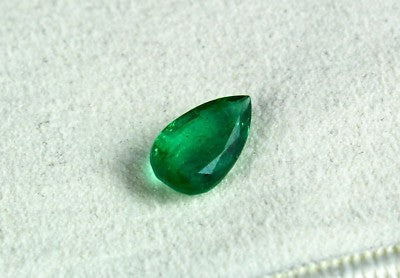 Certified Zambia Natural Emerald 12x7mm 2.42ct Ring Pendant Sterling Silver