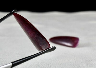 Certified Natural Ruby Cabochon Drops 69.16ct Gemstone Earring Pair For Women