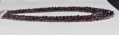Vintage Natural Red Garnet Beads Heart Necklace 815 Ct Fashion Carat Weight 5 L