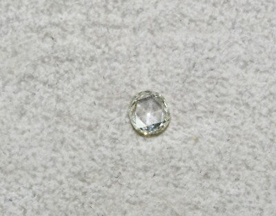 Certified Natural Yellow Diamond Oval Rose Cut 0.65ct Stone For Ring Pendant