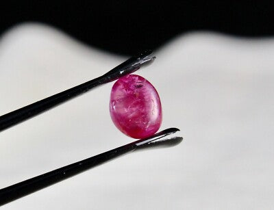 Certified Natural Burmese Ruby Pear Cabochon 4.62ct Gemstone Pair Earring Design