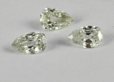 Certified Natural Old Mine Cut Diamond Pear Stones 1.54 Ct For Earring Ring