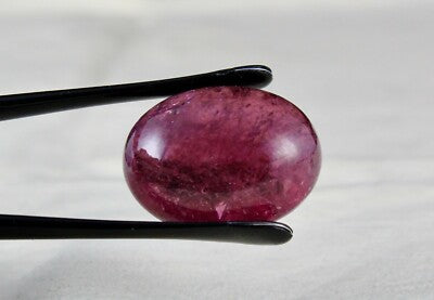 Certified Natural Pink & Green Tourmaline Oval Cabochon 87 Ct Gemstone Design