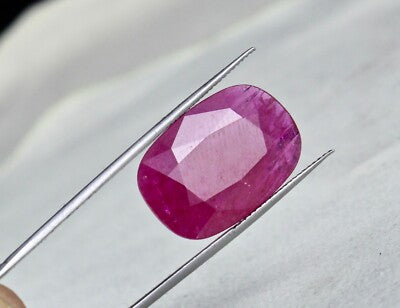 Certified 15x23 Mm Mozambique Ruby 19ct Oval Gemstone Sterling Silver Ring