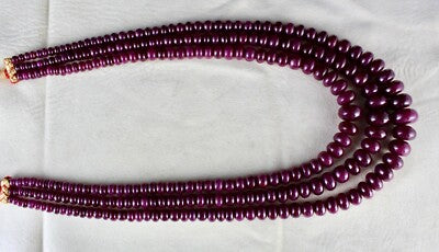Certified Natural Ruby Beads Necklace 1190ct Big Gemstone Statement 3 L