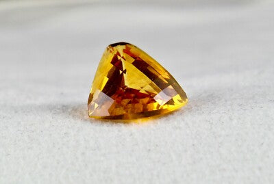 Natural Yellow Citrine Gemstone 13.33ct Fancy Cut Pendant Designing For Women