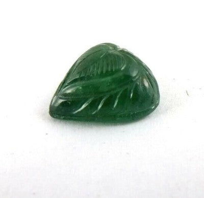 Certified Natural Zambia 4.99 Ct Emerald Heart Carved Gemstone For Ring Pendant