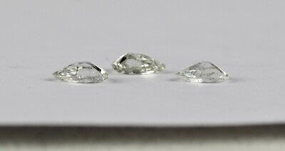 Certified Natural Old Mine Cut Diamond Pear Stones 1.54 Ct For Earring Ring