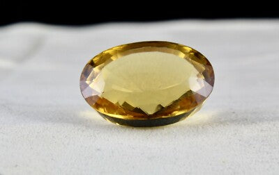 Certified 32mm Oval Cut Natural Citrine Pendant 87.60ct Top Gemstone For Women
