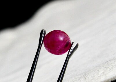Certified Natural Burma Ruby Cabochon 10mm 5.61 Ct Sterling Silver Ring Pendant