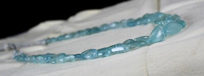Certified Natural Blue Aquamarine 389ct Gemstone Fashion Necklace For Women