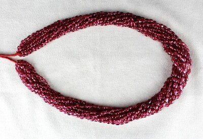 Certified Natural Spinel Beads Necklace 10 L 452 Ct Red Gemstone For Women