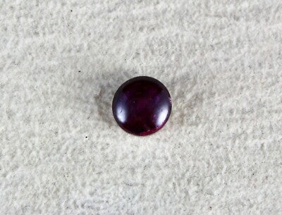 Certified Natural 6 Line Star Ruby Round Cabochon 2.66ct Gemstone For Ring