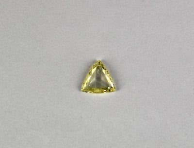 Certified 8x8 Mm Natural Rose Cut Yellow Diamond 0.98 Ct Triangle For Pendant