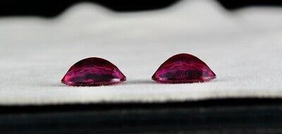 Certified Natural Pink Tourmaline Oval Pair 10.60 Ct Loose Gemstone Earrings