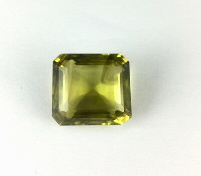 Natural Lemon Quartz Octagon 24x22mm 56ct Semi Precious Gemstone Pendant