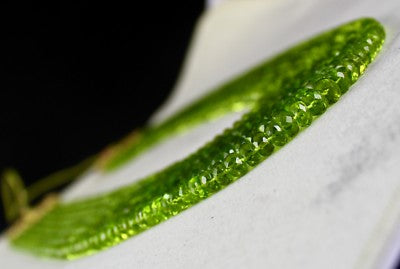 Certified Natural Peridot 1133ct Green Gemstone Beads Cocktail Necklace