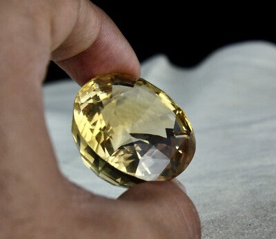 Certified Natural Citrine Quartz Oval 177.7 Ct Loose Gemstone Pendant Brooch