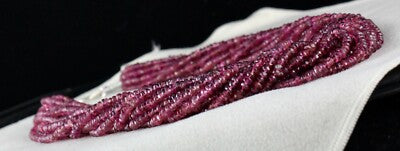 Certified Natural Pink Tourmaline 798 Ct Beaded Necklace Sterling Silver Clasp