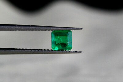 Certified Natural Emerald Octagon Cut 3 Pcs 1.28 Ct Sterling Silver Ring Pendant